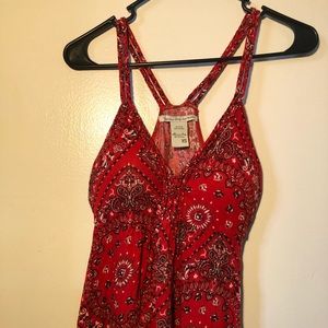 Patterned American Rag Tank